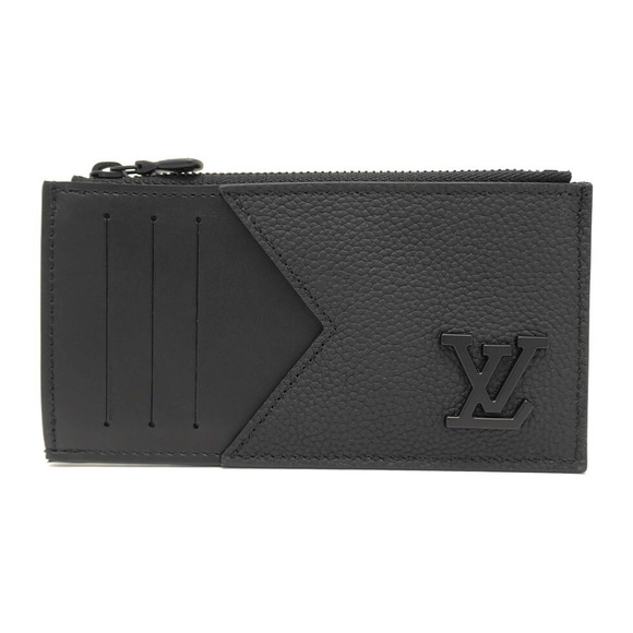 Louis Vuitton Coin Holder Aerogram Card LV Black - Picture 1 of 1